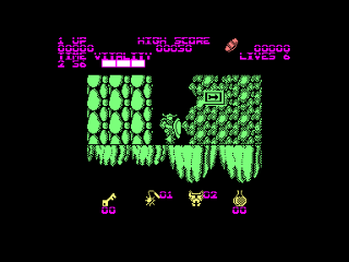 Black Tiger screenshot 2 for Amstrad CPC